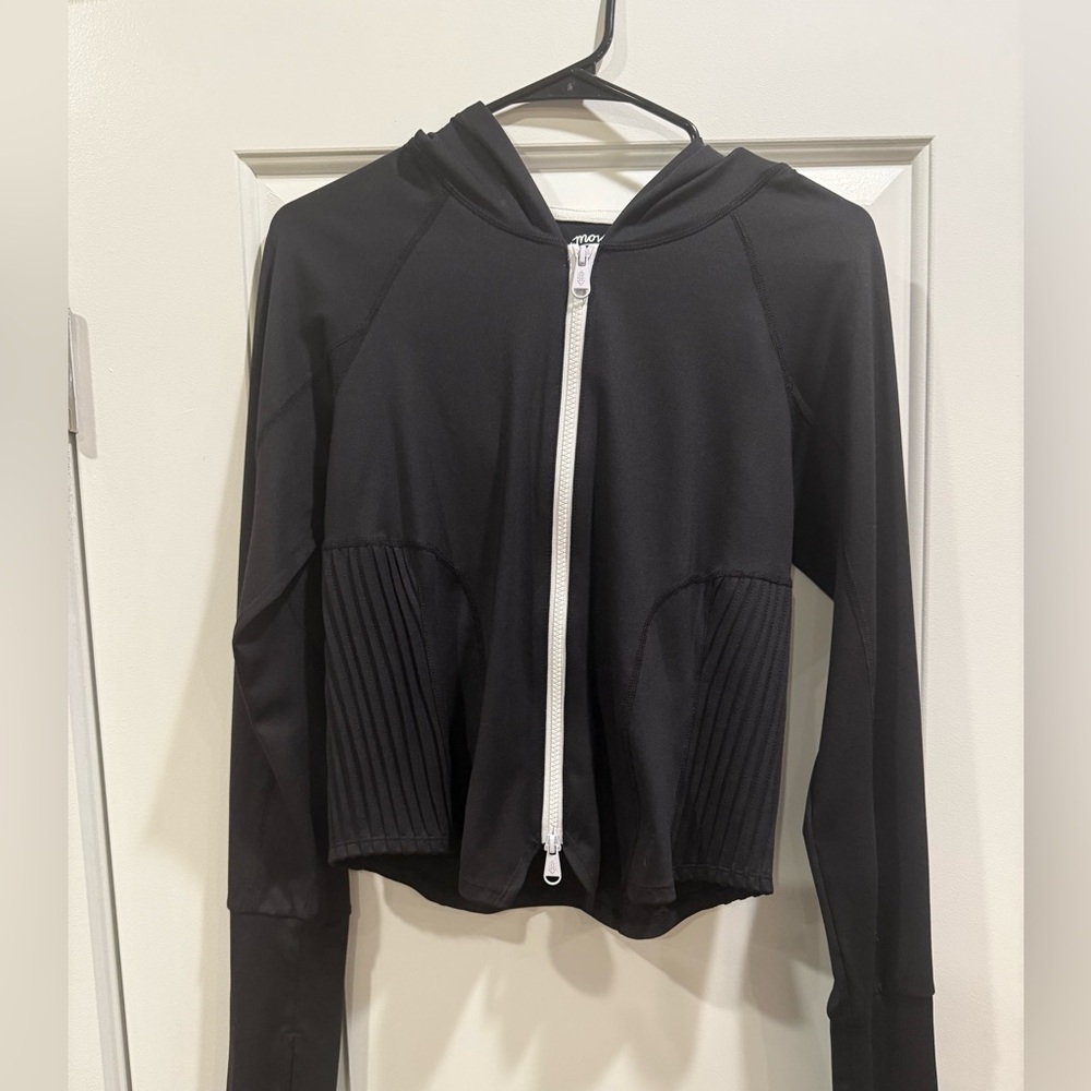 FP Movement by Free People Black Zip-Up Hoodie